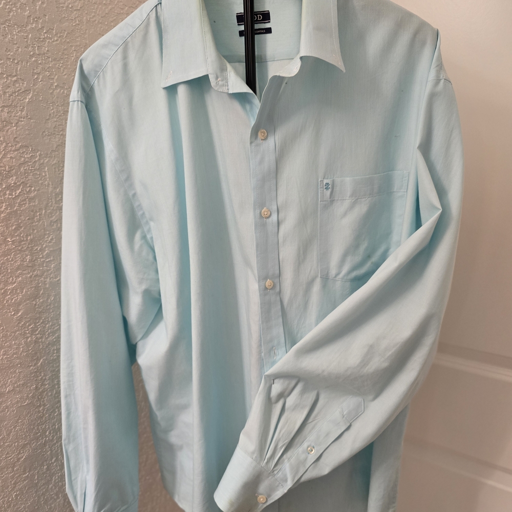Izod Light Blue Long-Sleeve Dress Shirt